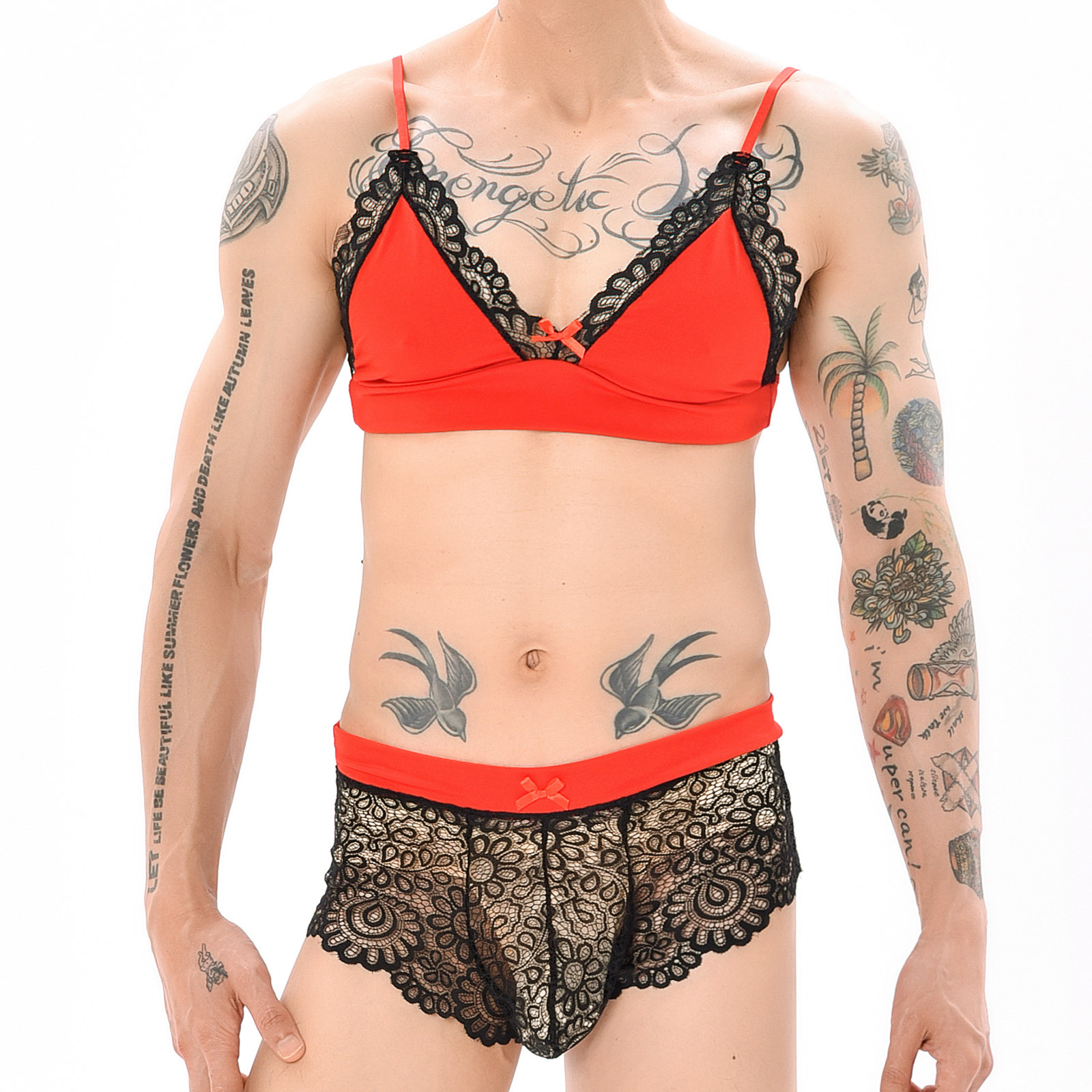 Sheer Mesh Bra - Men Sexy Crossdressing Erotic Sissy Lingerie