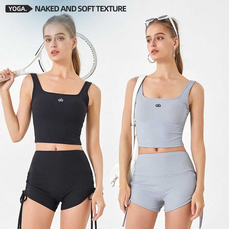 Women Summer Ribbed Yoga Tank  - đánh giá và giá Plunge Bra Push Up